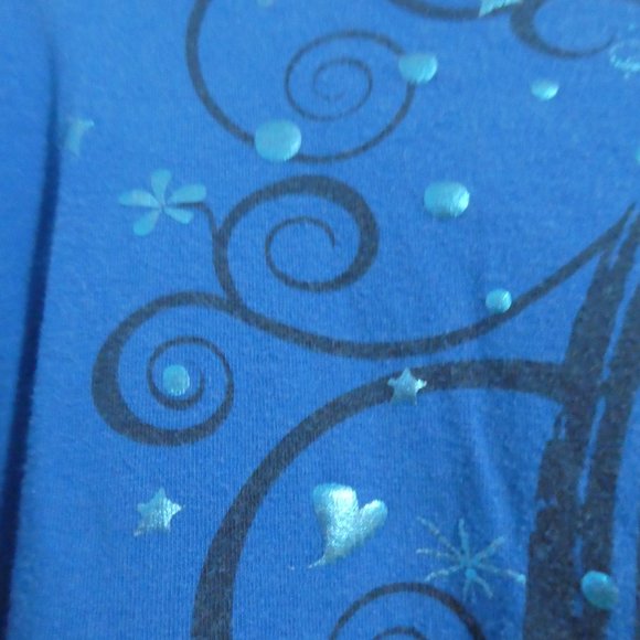 DISNEY HANNAH MONTANA | 10/12 | Blue Graphic Crew Neck T-Shirt | NWOT - Picture 9 of 13